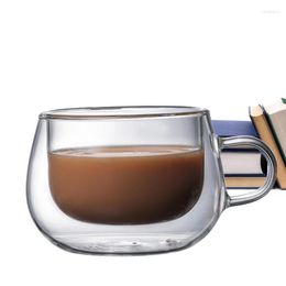 Wine Glasses Double Glass Coffee Mug Anti-scald Iced Accessories Cups For Parties Latte Beverage Milk Tea