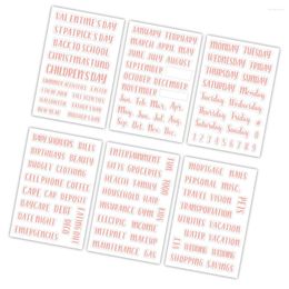 Gift Wrap Small Labels Labelling Accessory Budget Sticker Compact Home Cash Envelope Portable Self-adhesive Household