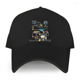 Ball Caps Men's Beer Brewing Schematic Brewery Funny Cotton Baseball Fashion Adjustable Leisure Unisex Hat Tennis Hats