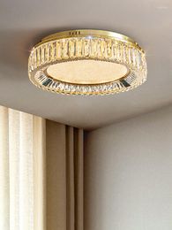 Ceiling Lights Modern Crystal Led Light Round Bedroom Lamp Luxury Pendant For Dining Room