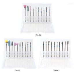 Nail Art Kits 10 Pcs Polishing Mill For Head Alloy Brushes Ball Manicure Grinding Machine