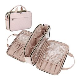 Cosmetic Bags Cases Cosmetic Bags For Women Travel Waterproof Multi-layer Toiletry Organisers For Full Sized Toiletries Brushes Makeup Bag 230729