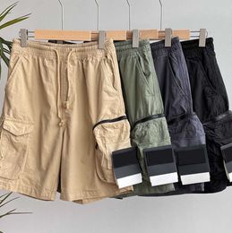 Mens shorts Stones Island designers Cargo Pants Badge Patches summer Sweatpants Sports Trouser 2023SS big Pocket overalls trousers zippper Loose design32ess