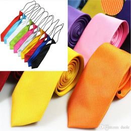 Striped necktie children's neck ties size 28 5cm 30 colors specially customized for baby student Christmas gift 219Z