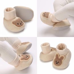 First Walkers Spring And Autumn Baby High Tube Cute Foot Covers With Anti Slip Adhesive Cloth Soles Cartoon Toy Walking Shoes