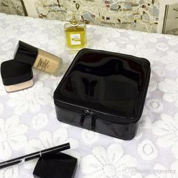 Classic black New Women Fashion Cosmetic Storage Box Organiser Makeup Storage Bags fashion Pouch Portable Travel Toilet Bag VIP Gi241b