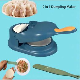 Baking Pastry Tools 2 In 1 Dumpling Maker Dumpling Mold Dumpling press Machine Noodle Press Dumpling Maker Mould Kitchen hand dumpling making tools