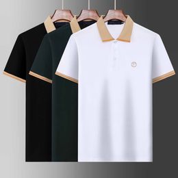 2023 Brand Mens T-Shirts Top Embroidery Polo Shirt Short-Sleeve Solid Polo shirt Men Shorts Polo Slim Men Clothing Polos Shirt M-3XL