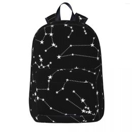 Backpack Zodiac Star Constellations Pattern Backpacks Boys Girls Bookbag Students School Bags Cartoon Children Kids Rucksack Travel