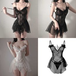 NXY Sexy Skirt Ladies Sexy Lingerie Erotic Underwear Ruffle Lace Panties Babydoll Dress Women Bride Costumes Role Play Female Lingerie Clothes 230717