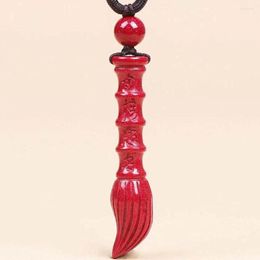 Chains Natural High Purity Cinnabar Brush Pendant Red Sand To Be No. 1 Necklace Men's And Women's Fine Jewellery