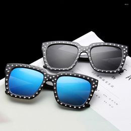 Sunglasses Children Shape Round Women Shiny Coating Double Colour Vintage UV Protection Glasses Men Goggles