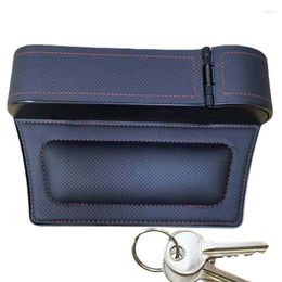 Car Organizer Seat Gaps Filler Leather Storage Box 25.5 16.5 6cm Adjustable Stop Drop For And