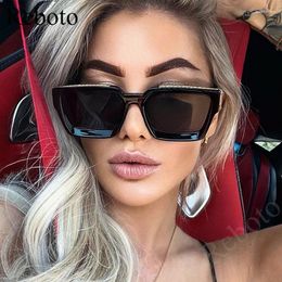 Sunglasses Fashion Brand Square Women's Classic Luxury Designer Steampunk Mirror Sun Glasses For Men Black Punk Eyeglasses Male