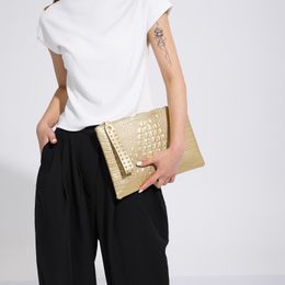 Evening Bag Pattern Leather Day Clutches Fashion Gold Silver Shoulder Bag's Crossbody Bags Small Clutch 230729