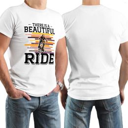 Men's T Shirts Bicycle Printed T-shirt Outdoor Entertainment Pattern Pure Cotton Summer Social High Street Solid Clothing