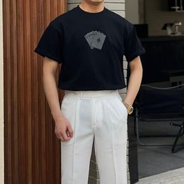Men's T Shirts X03203 Fashion Tops & Tees 2023 Runway Luxury European Design Short Print Party Style T-Shirts Clothing