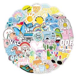 Waterproof sticker 10 50 100Pcs Cartoon Vsco Girl Stickers Pack For Laptop Phone Bicycle Car Skateboard Luggage Guitar Toy Random 315S