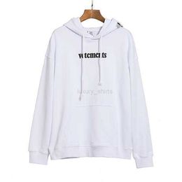 Premium 100% Cotton EU Size Vetements aeropostale hoodies with Red Label Sticker for Men and Women - High Street Streetwear Autumn Winter Pullover (9LB51)