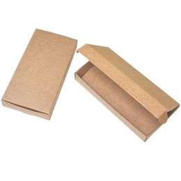 13 3 6 8 1 8cm Brown Craft Paper Gift Box Wishes Card Business Cards Package Paper Boxes Candy Jewellery Food Paperboard Box 50pcs l2728