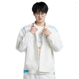 Men's Jackets 2023 Jacket E-Sport Team Uniform Coats White Stand Spring Autumn Women Men College Clothing Casual Daily For