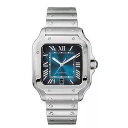 Classic Roman numeral Men Luxury mechanical watch waterproof sapphire crystal mirror design designer wristwatch228a