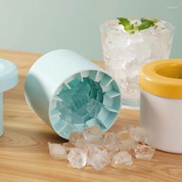 Baking Moulds Silicone Ice Molds Round Cylinder Cube Maker Cubes Making Bucket Whiskey Beer Tools Bar Kitchen Accessories