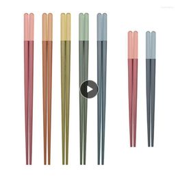 Chopsticks Anti-mildew Anti-slip High Hardness Alloy Tableware Antibacterial Cutlery Set Household