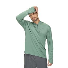 Mens Hoodies Sweatshirts Men Long Sleeve Shirt UPF 50 Rash Guard Swim Shirt Athletic Hoodie Fishing Hiking Workout Cooling Tee Quick Dry Shirts with Zip 230729