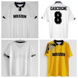 Vintage Soccer Jersey Tottenham 1990 1992 1994 Klinsmann GASCOIGNE SHERINGHAM Classic Vintage Uniform Set Men's Jersey sports