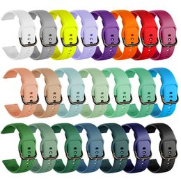 Watch Bands est 20mm 22mm Silicone Band for Galaxy Watch Active 2 Active 3 Gear S2 Watchband Bracelet Strap for Huami Amazfit bip 230729