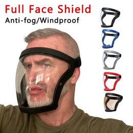 Sleep Masks Full Face Shield Transparent Security Eye Protection Tools AntiSplash Fogproof Windproof Mask for Outdoor Cycling 230729