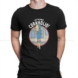 Men's T Shirts The Great Cornholio Graphic Men Polyester TShirt Beavis And ButtHead O Neck Tops Shirt Humour Birthday Gifts