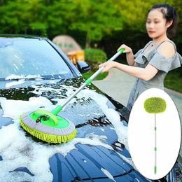 Car Washing Mop Super Absorbent Car Cleaning Car Brushes Mop Window Wash Tool Dust Wax Mop Soft Upgrade Three Section Telescopic181S