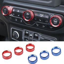 Aluminium Alloy Air Conditioning Rotary Decorative ring Section B For Jeep Wrangler JL Auto Interior Accessories310i