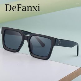 Sunglasses Fashion Summer Vintage Square Frame Women Men Simplicity Small Sun Glasses Black Rice Nail Eyewear