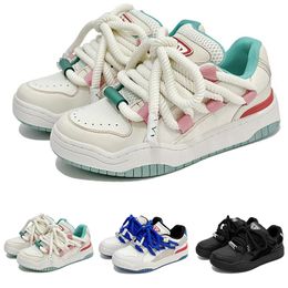 Shoes Multicoloured Couple Style Bakery Designer Man Woman Black Pinks Blue White Casual Outdoor Sports Sneakers 36-44 6 39