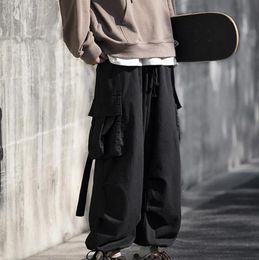 Men's Pants Y2k Japanese Cargo Pants Loose Straight Fashion Vintage Trousers Women Men Casual Harajuku Pant