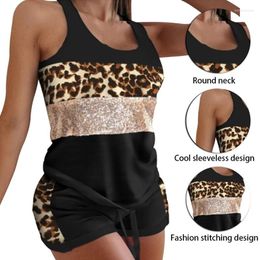 Women's Sleepwear Fashion Casual Wear Tops Vest And Shorts Printing Suit Color Matching Women Pajamas Lounge Sexy