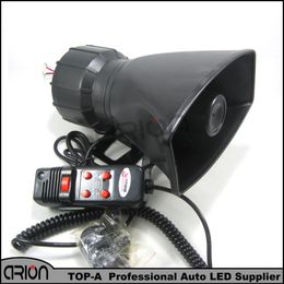 Loud Horn Siren 12V for Car Speaker 5 Sounds Tone PA System 60W Max 300db3286