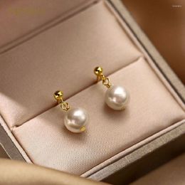 Stud Earrings Neixiu 925 Sterling Silver Natural Baroque Shaped Pearl Women Korean Temperament Wedding Jewellery Gifts