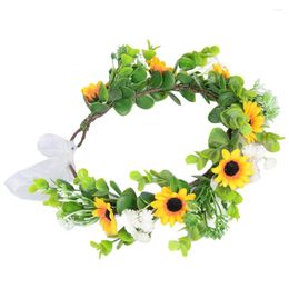 Decorative Flowers Flower Party Decorations Wedding Crown Headband For Women Bride Hair Fairy Headpiece Girls Headbands