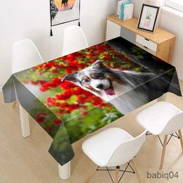 Table Cloth Tablecloth Fabric Square/Rectangular Dust-proof Table Cover for Party Home Decor TV Covers R230731