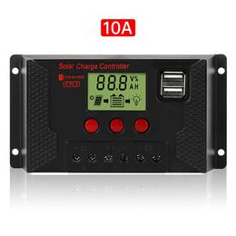 Display PWM Solar Battery Protection Intelligent Panel Regulator Charge Controller 10A-30A DC12V 24V 48V ATV Parts296j