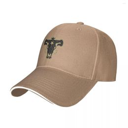 Ball Caps Black Bulls Squad Baseball Cap Sunscreen Hard Hat In Funny Trucker Hats For Men Women'S