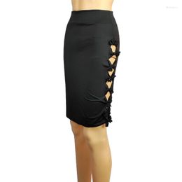 Skirts 2023 Sexy Elegant Women Fashion Spandex Pencil Mini Skirt Elastic Waist Short Fladas Female Oversized Clothes Xxxl
