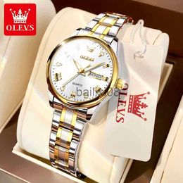 Other Watches OLEVS Women Wrist Watch Watches for Ladies Waterproof Stainless Steel Luxury Quartz Woman Wristwatch Gold reloj hombre J230728