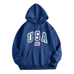 Men's Hoodies Loose Oversized Sweatshirt Letter Print Tops Solid Colour Hoodie Drawstring Outfits Moletom Masculinos