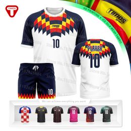 Mens Tracksuits Custom Printed Number TShirt Set Ice Silk Breathable Name Team Culture Shirt Suite Men Women Sports Outdoor 230731