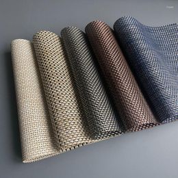 Table Mats Imitation Bamboo Pvc Placemat Non-Slip Rattan Heat Proof Mat Washed Plate Teslin Western-Style